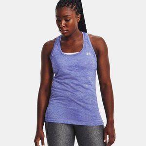 UNDER ARMOUR HEADGEAR TECH TWIST SIZE S LOOSE ACTIVE TOP  TANK PURPLE